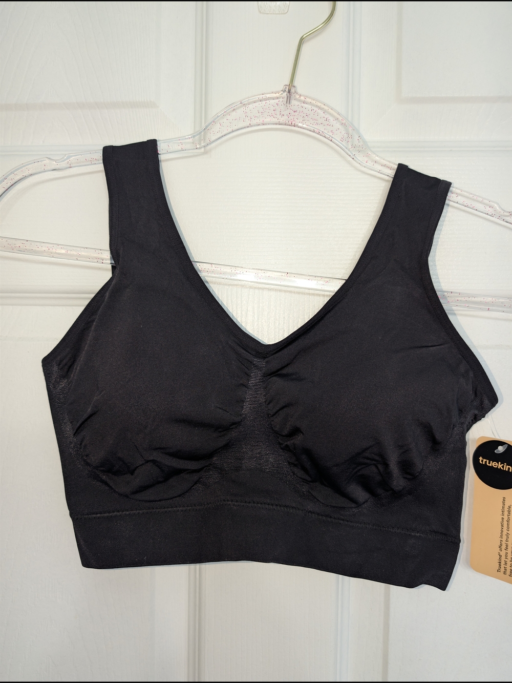 Truekin Black Wireless Support Sports Bra